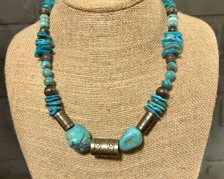 Vintage signed FD turquoise and Sterling