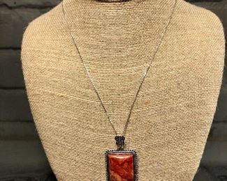 Silver Necklace with Pendant