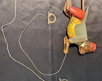 Lehmann TOM CLIMBING MONKEY German Tin Toy