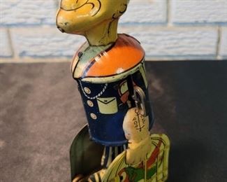 Marx Popeye & Parrot Cages Tin Wind Up Toy