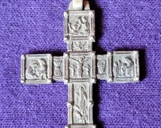 Sterling Silver Cross Pedant weighs 15.57 grams