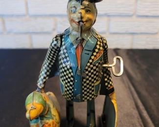 Marx Joe Penner & Goo Goo Duck Tin Wind Up Toy Wanna Buy a Duck?