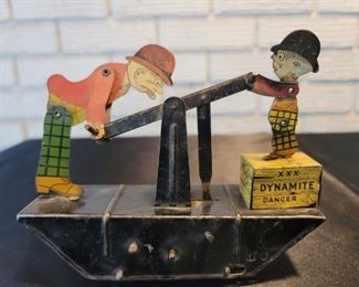 Marx Moon Mullins & Kayo Handcar with Dynamite