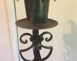 Jan Barboglio Iron Sculpture for Pillar Candle
