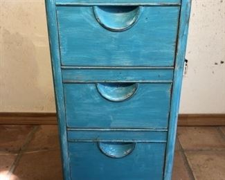 Shabby Chic Wooden Painted 3 Drawer Cabinet