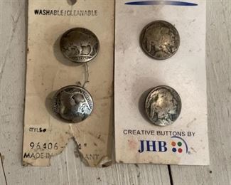 Lot of Buffalo Nickel Buttons