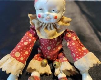 WINDUP CELLULOID TUMBLING CLOWN ACROBAT