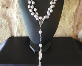 Sterling Blessed Virginia Mary charm