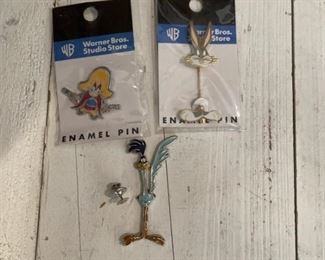 (3) Enamel Looney Toons Pins