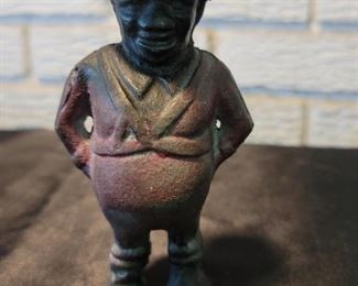 Black Americana Cast Iron Cotton Picker Still Bank