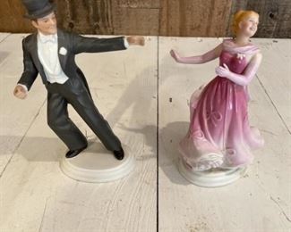 Fred Astaire & Ginger Rogers Dancing Figurines, Avon