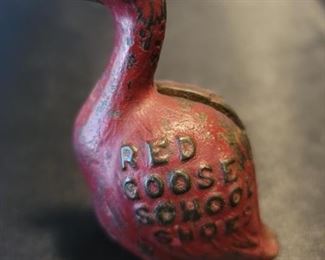 Red Goose School Shoes Cast Iron Still Bank