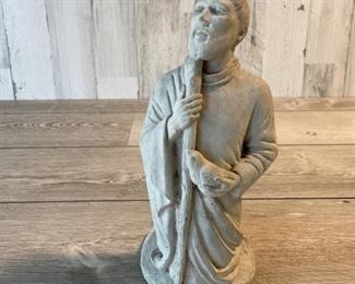 Concrete Saint Francis Holding Dove Statue