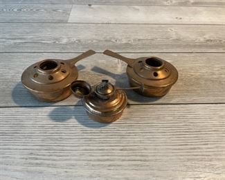 (3) Copper Incense Burners