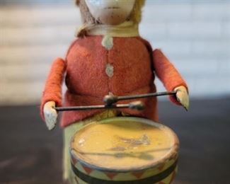 Schuco German Wind Up Monkey Dummer Toy
