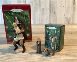 (2) Hallmark STAR WARS Keepsake Ornaments