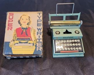 Japan Tin Toy Super Typewriter with Original Box