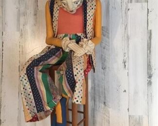 Almost Life Sized Modern Art, Sad Clown