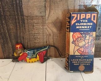 Marx Zippo the Climbing Monkey, Works.