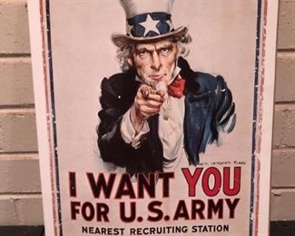 Uncle Sam Army Recruiting Poster