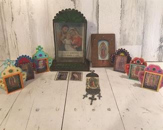 Lot of Catholic Themed Decor Pieces as pictured