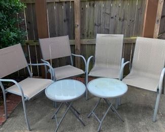 Patio furniture group.