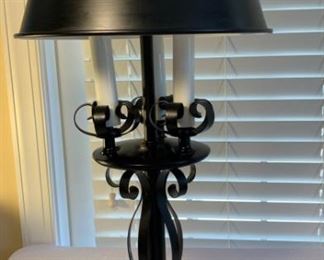 3- Armed Candelabra Lamp and Little Duck Statue.