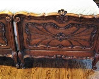 Gorgeous Ornate Wood Antique Split King