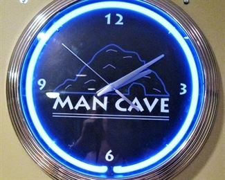Neon Clock - Man Cave
