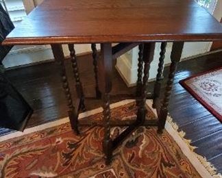 Gateleg Table with barley twist legs