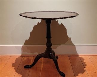 27" high x 26" diameter; 40" high when top is fully turned up