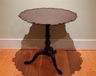 27" high x 26" diameter; 40" high when top is fully turned up