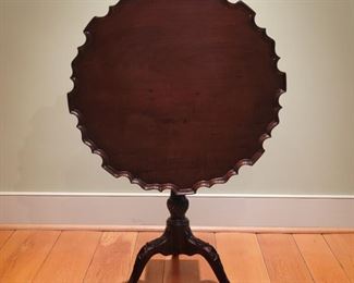 27" high x 26" diameter; 40" high when top is fully turned up