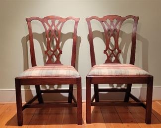 Pair of side chairs - 38" high x 22" wide x 17" deep