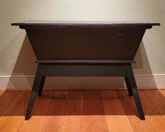 Dough bowl table with remover cover - 28" high x 42" wide x 22" deep