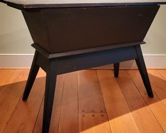 Dough bowl table with remover cover - 28" high x 42" wide x 22" deep