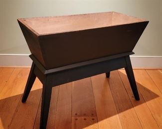 Dough bowl table with remover cover - 28" high x 42" wide x 22" deep