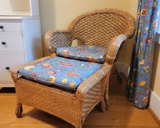 Chair - 36" high x 31" wide x 25" deep; ottoman - 16" high x 25" wide x 18" deep