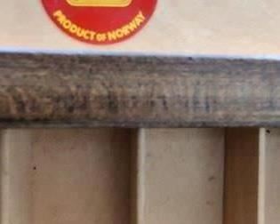 Vintage Strommen Bruk Hamar Norway Accordian Wood Sewing Chest - RARE