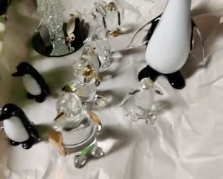 Various Collectible Glass Penguins 