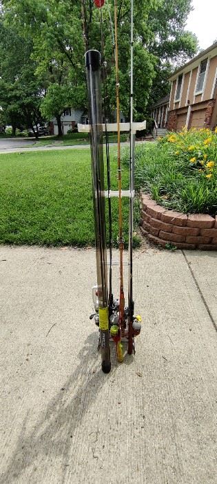 Premium Fly Fishing Pole & Other Quality Fishing Poles & Stand