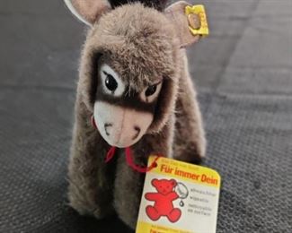 VTG STEIFF WEST GERMANY " Assy " Button & Tags STUFFED MOHAIR ANIMAL TOY DONKEY - Sold on Ebay for $78.00 Plus Shipping - Here's the link. https://www.ebay.com/itm/VTG-STEIFF-WEST-GERMANY-Assy-Button-Tags-STUFFED-MOHAIR-ANIMAL-TOY-DONKEY-/402812526412?_trksid=p2349624.m46890.l49286
 
