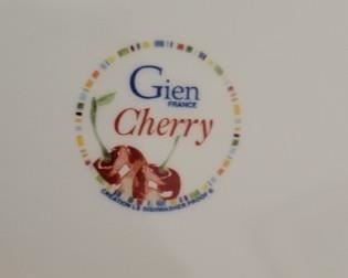 Gien Cherry decorative ceramic dish