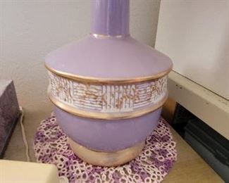 Vintage lavender lamp