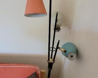 Retro 3 light floor lamp