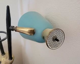 Retro 3 light floor lamp detail