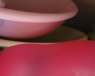 Boontonware plastic pastel colored plates