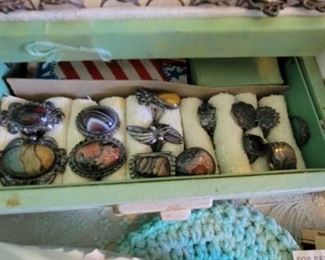  Vintage Navajo sterling silver rings