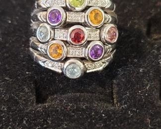 Real 14K gold and gem ring