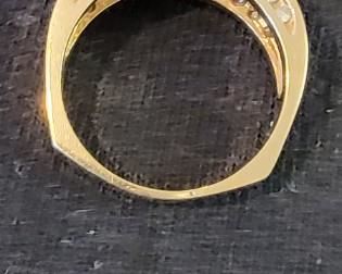 Real 14K gold and gem ring